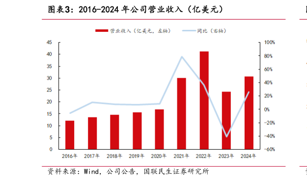 如何了解2016-2024 年公司营业收入（亿美元）