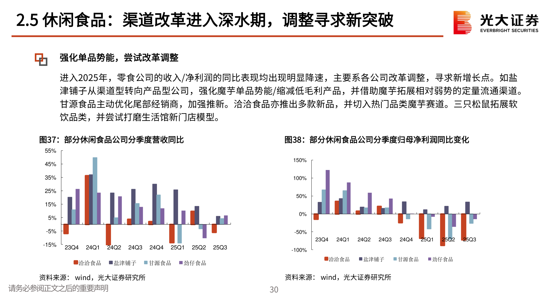 如何看待2.5 休闲食品：渠道改革进入深水期，调整寻求新突破