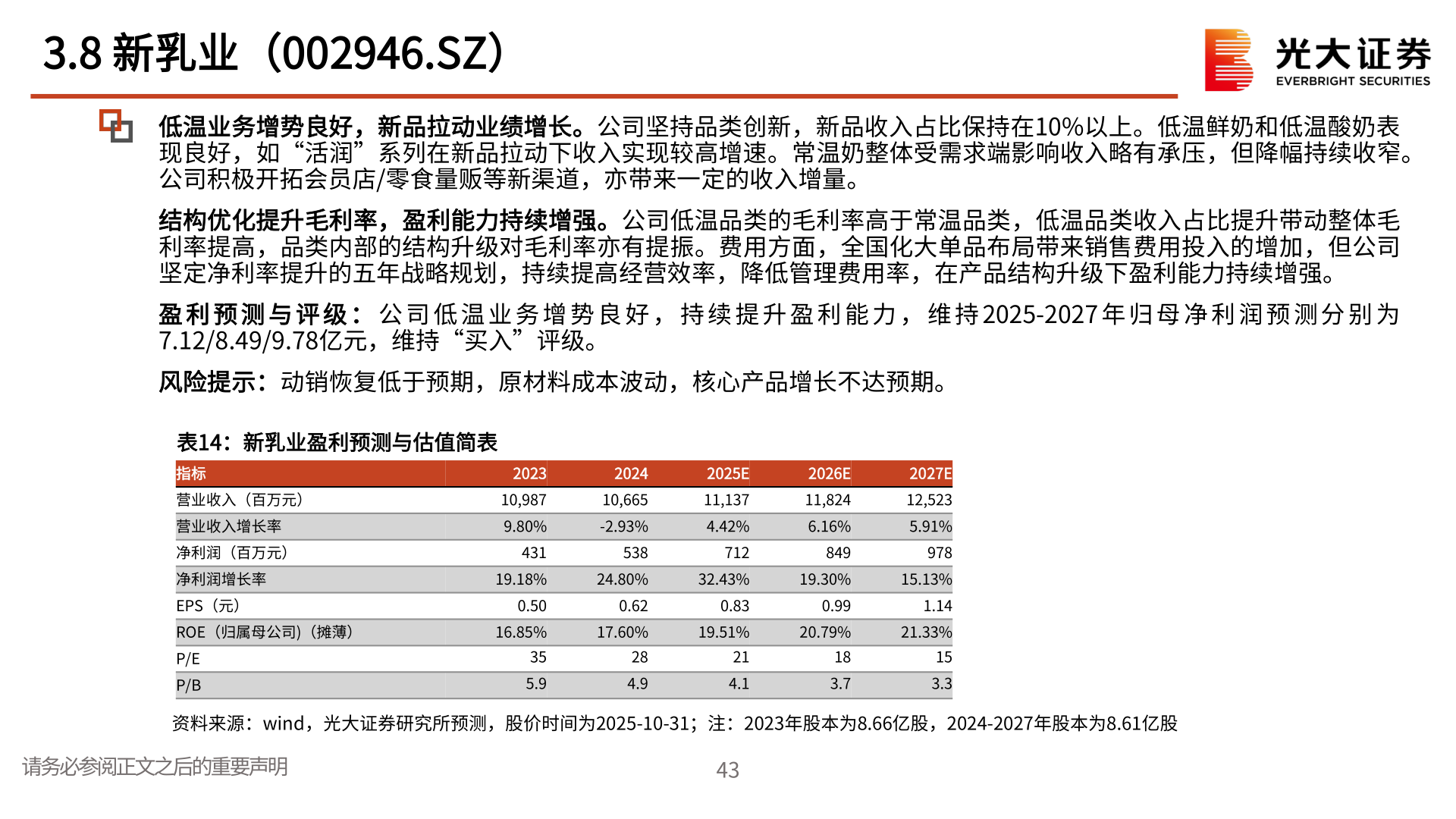 如何解释3.8 新乳业（002946.SZ）