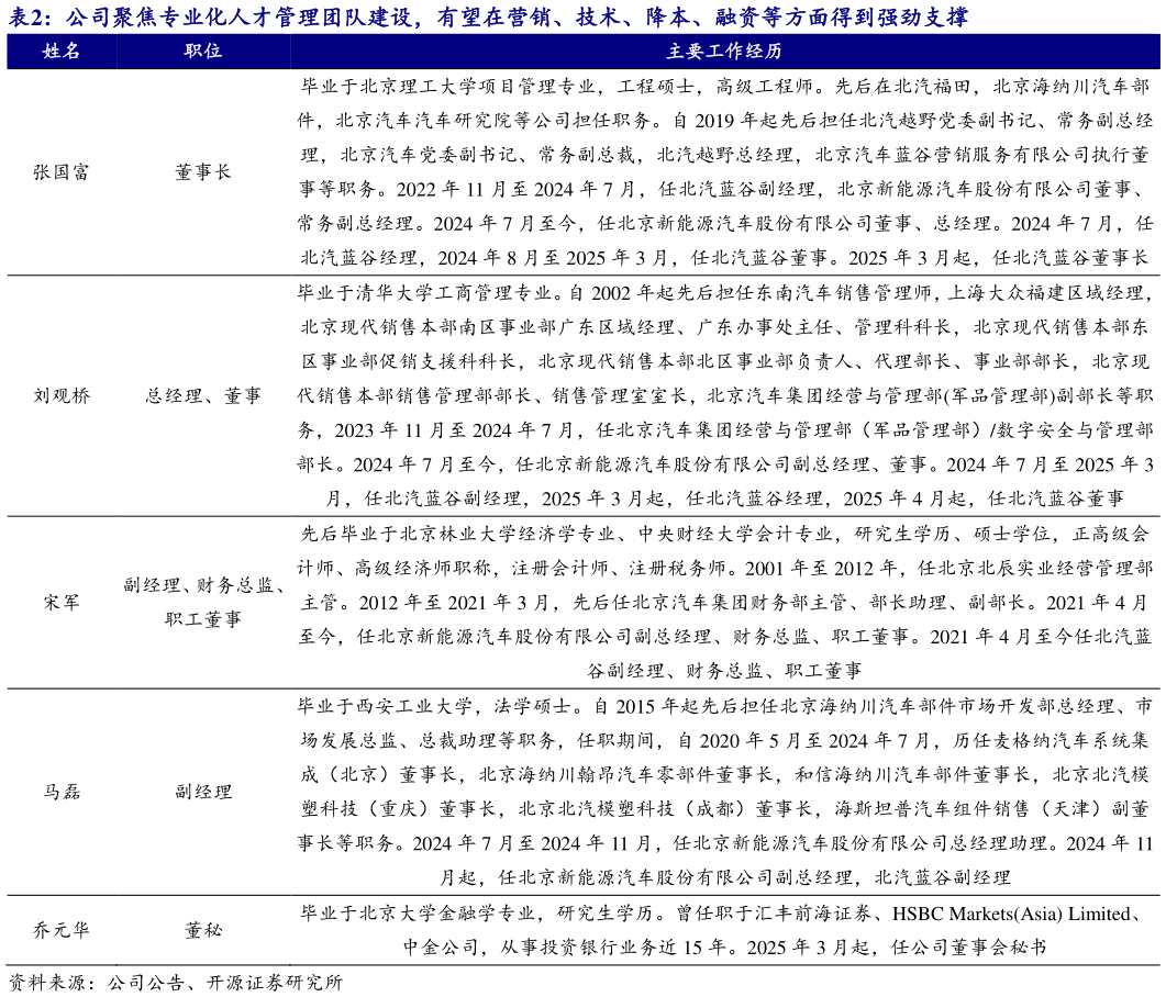 怎样理解公司聚焦专业化人才管理团队建设，有望在营销、技术、降本、融资等方面得到强劲支撑