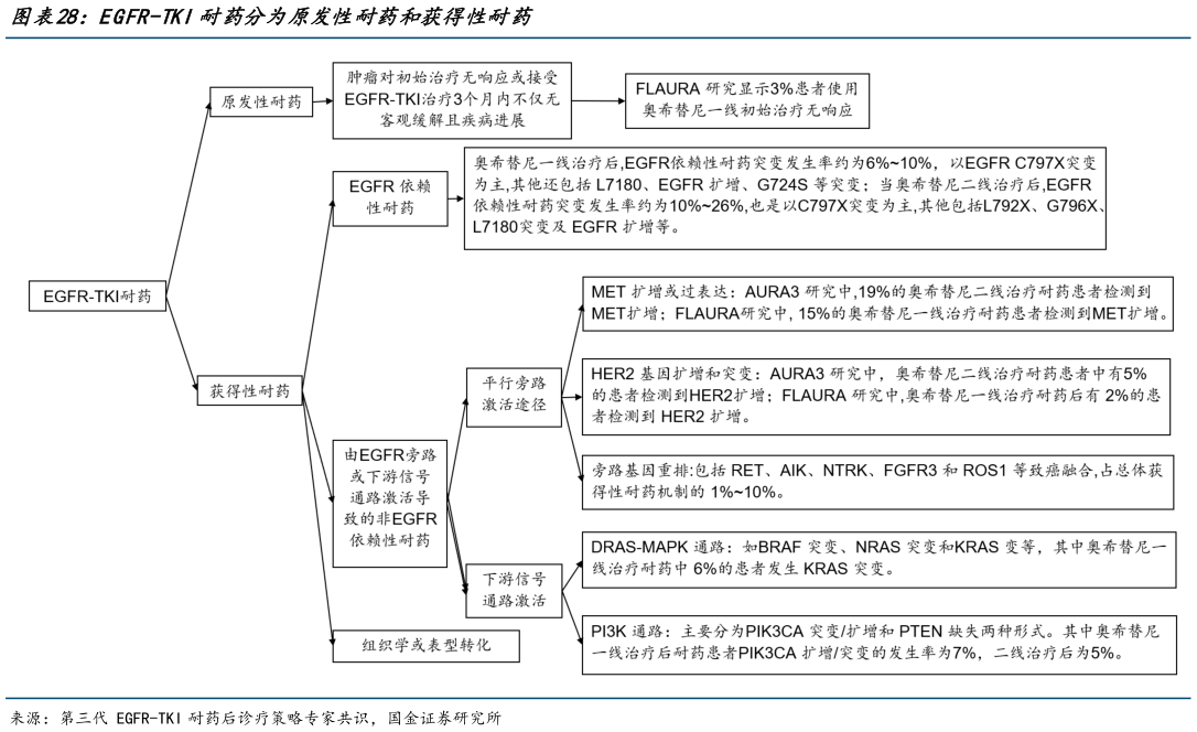 谁能回答EGFR-TKI耐药分为原发性耐药和获得性耐药