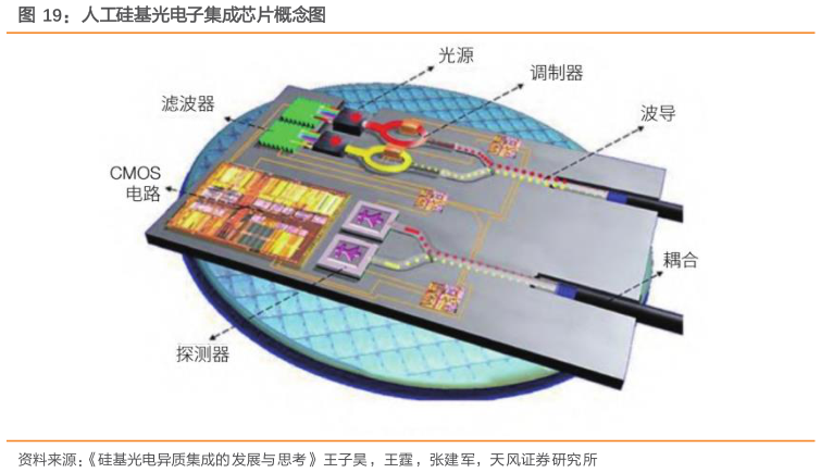 如何看待人工硅基光电子集成芯片概念图