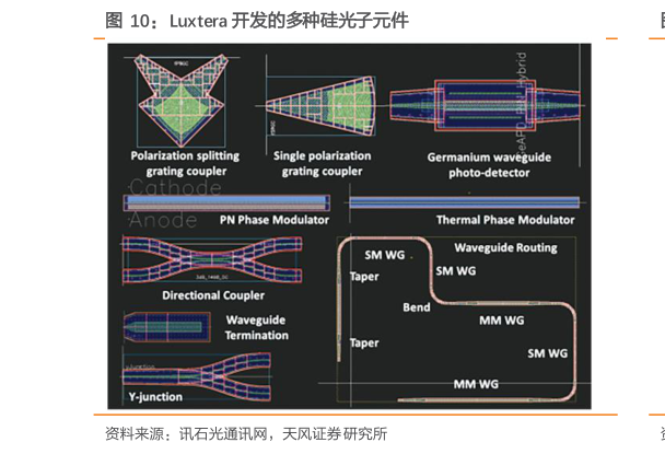 如何了解Luxtera 开发的多种硅光子元件