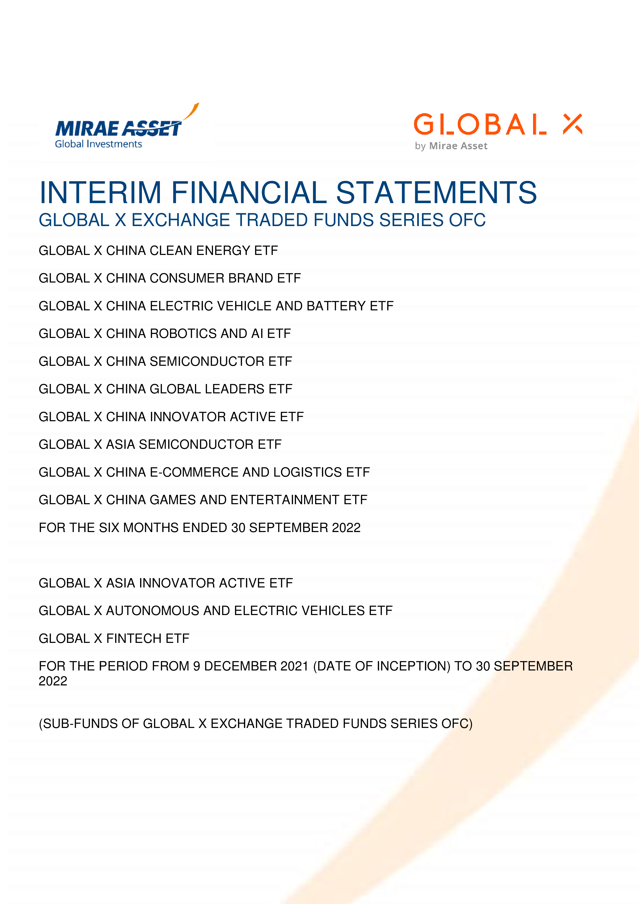 interim financial statements global x exchange tr