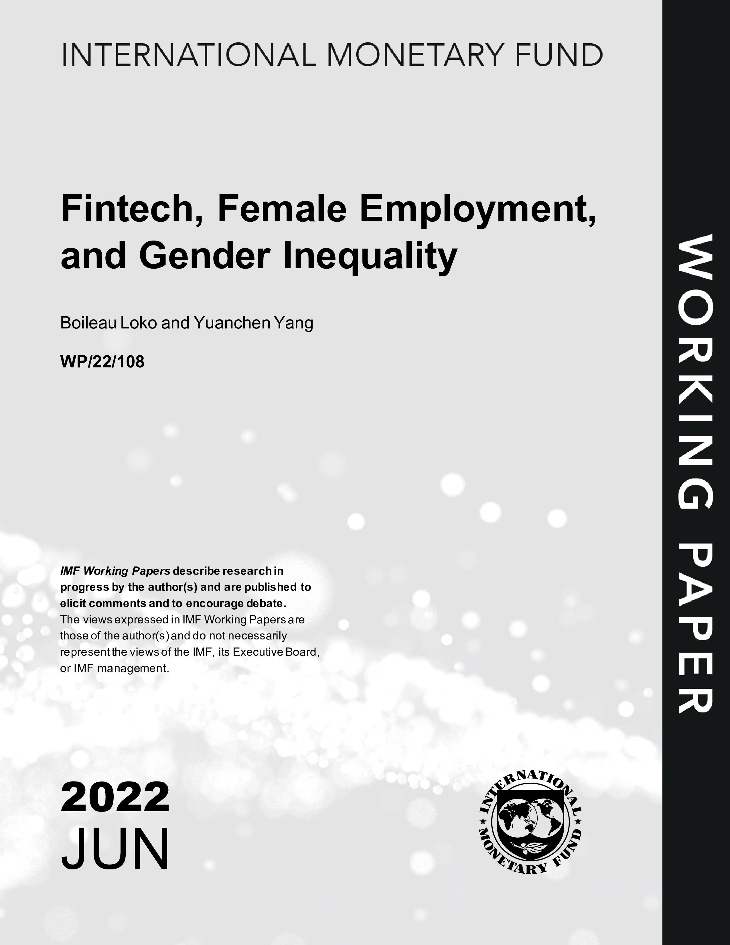 Fintech Female Employment And Gender Inequality 洞见研报 行业报告 0481