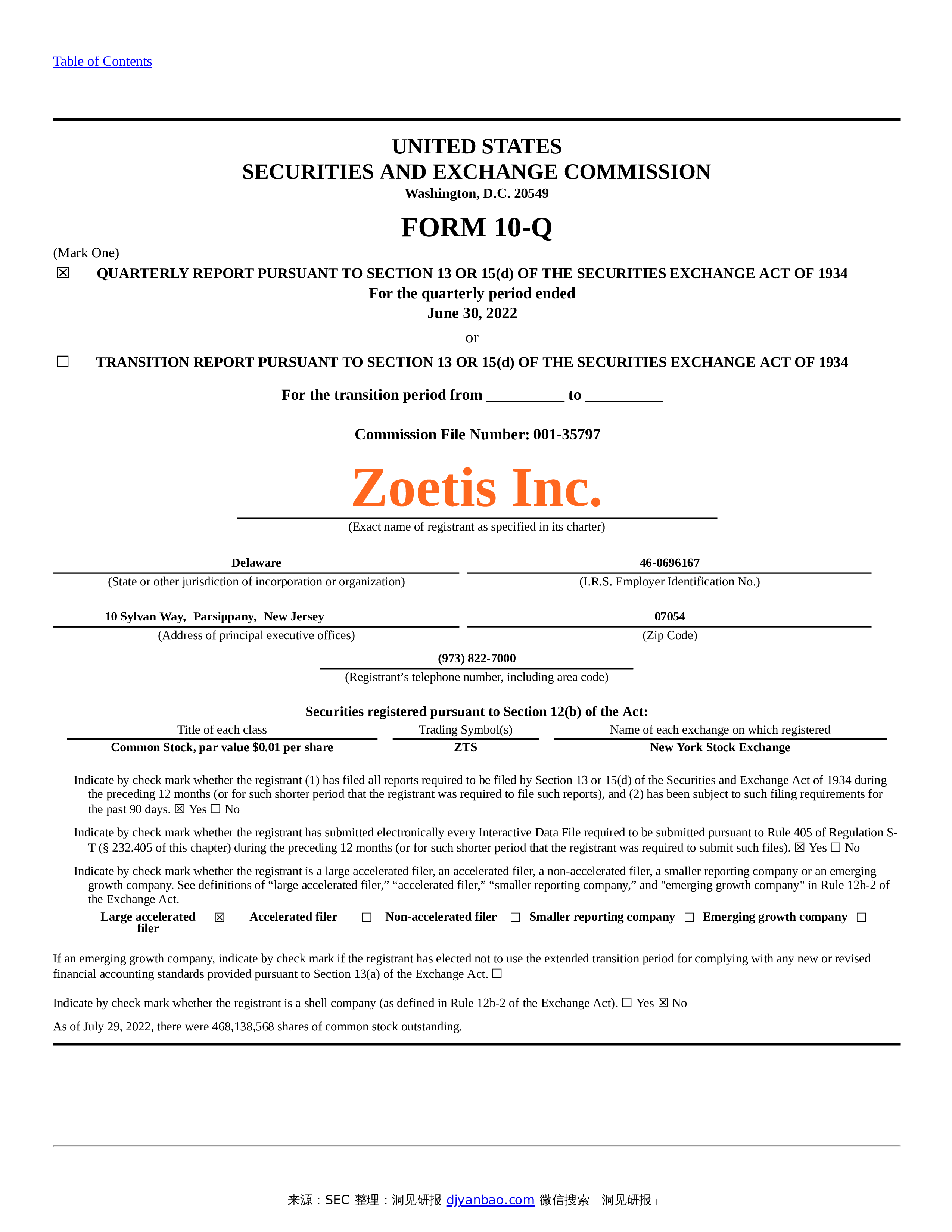 form-10-q-zoetis-inc