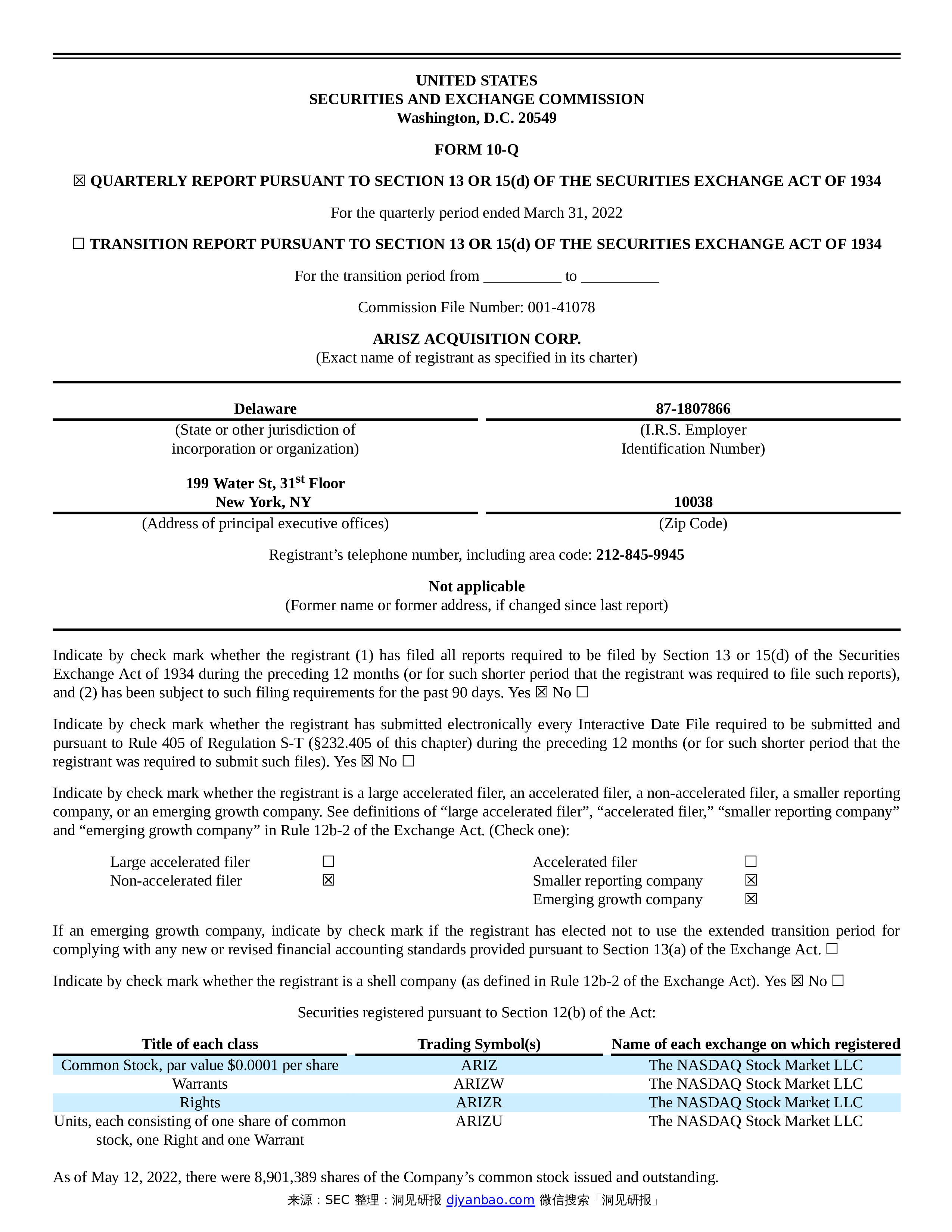 Sal Acquisition Corp - z42alje