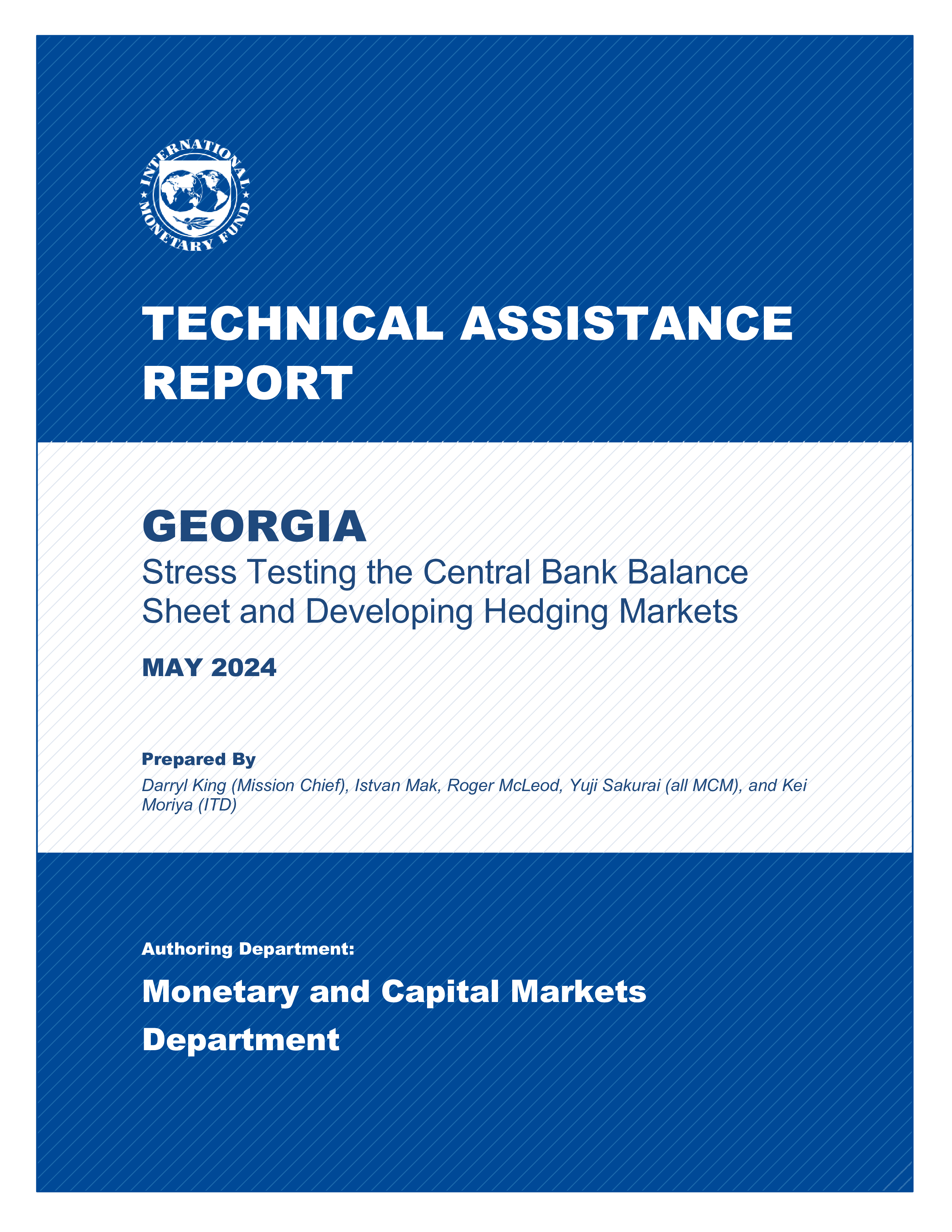 Georgia: Technical Assistance Report-Report on Stress Testing the ...